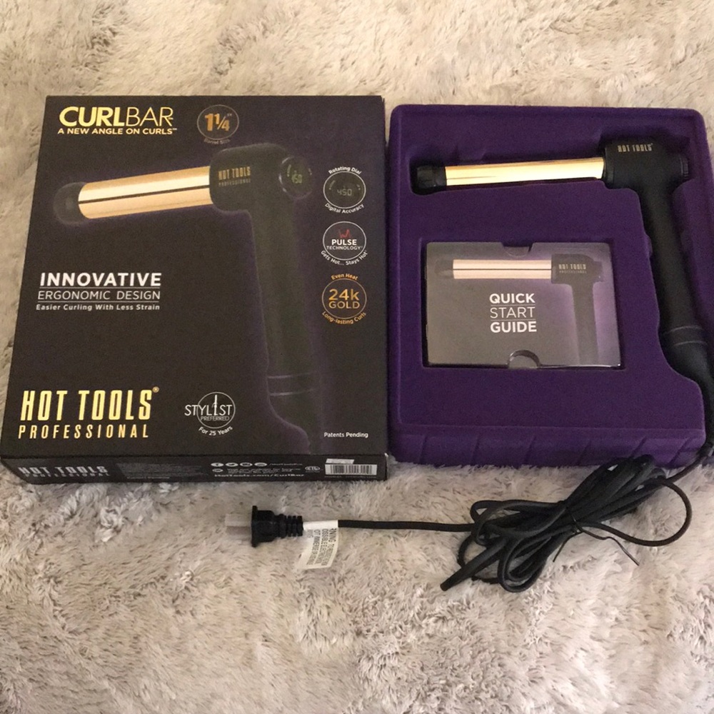 NEW! Hot Tools 1 1/4” Curl Bar
